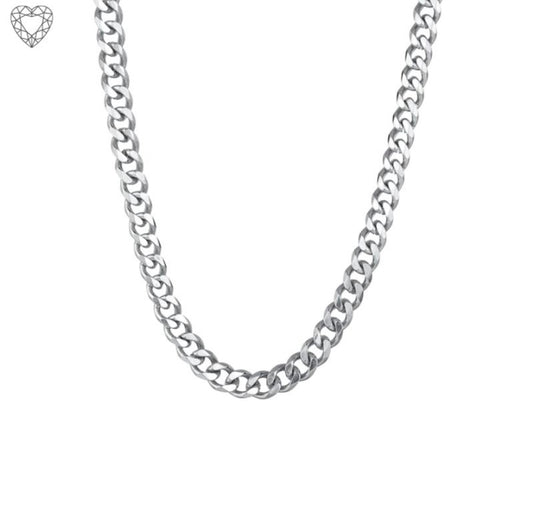 7MM GENTS CURB LINK NECKLACE (ZS074N)